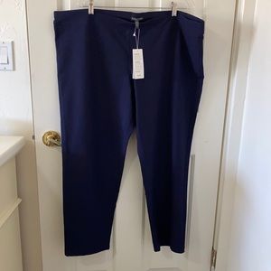 Eileen Fisher Crepe Navy Stretch Pant